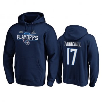 Tennessee Titans Ryan Tannehill Navy 2019 NFL Playoffs Chip Shot Pullover Hoodie