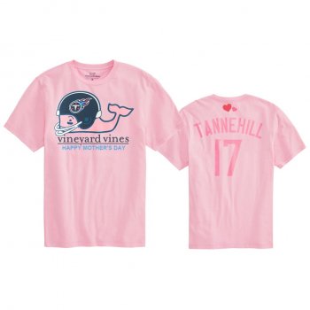 Women's Tennessee Titans Ryan Tannehill Pink Mother's Day T-Shirt