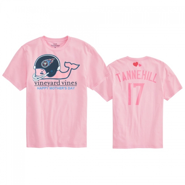 Women's Tennessee Titans Ryan Tannehill Pink Mother's Day T-Shirt