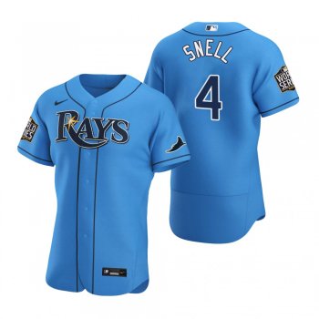 Men's Tampa Bay Rays Blake Snell Nike Light Blue 2020 World Series Authentic Alternate Jersey