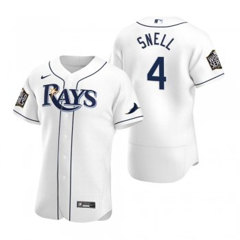 Men's Tampa Bay Rays Blake Snell Nike White 2020 World Series Authentic Jersey