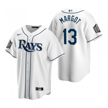 Youth Tampa Bay Rays Manuel Margot White 2020 World Series Replica Jersey