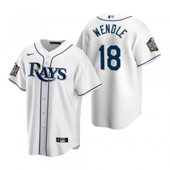 Tampa Bay Rays Joey Wendle White 2020 World Series Replica Jersey