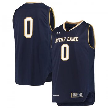 #0 Notre Dame Fighting Irish Under Armour Replica Basketball Jerseys - Navy