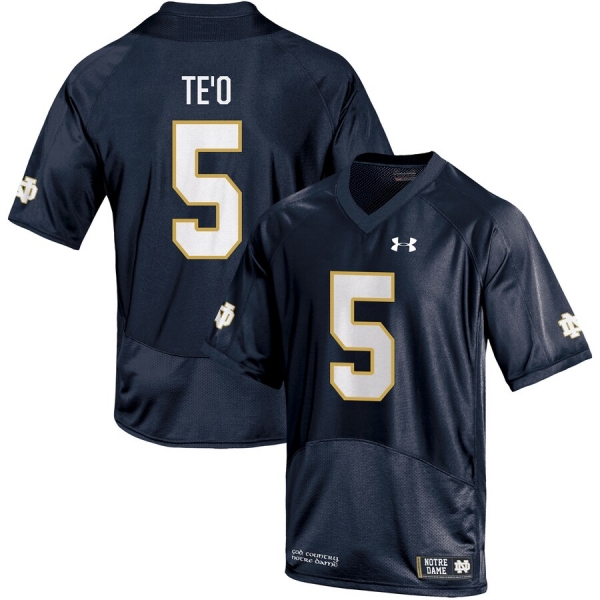 Youth Manti Te'o Notre Dame Fighting Irish Under Armour Replica Jersey - Navy