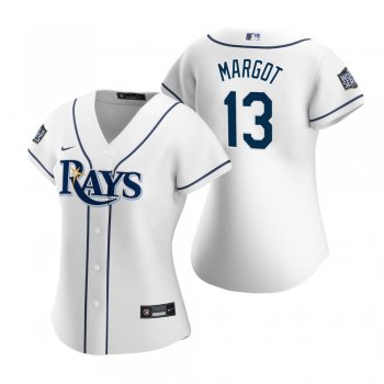 Women's Tampa Bay Rays Manuel Margot White 2020 World Series Replica Jersey