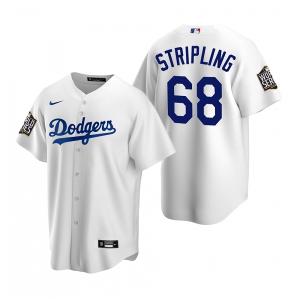 Youth Los Angeles Dodgers Ross Stripling White 2020 World Series Replica Jersey