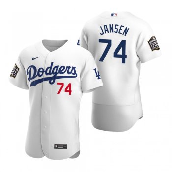 Los Angeles Dodgers Kenley Jansen Nike White 2020 World Series Authentic Jersey