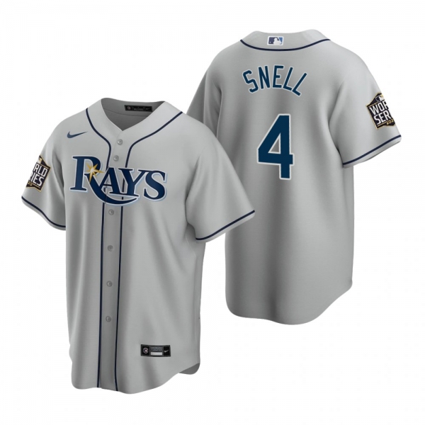 Tampa Bay Rays Blake Snell Gray 2020 World Series Replica Jersey