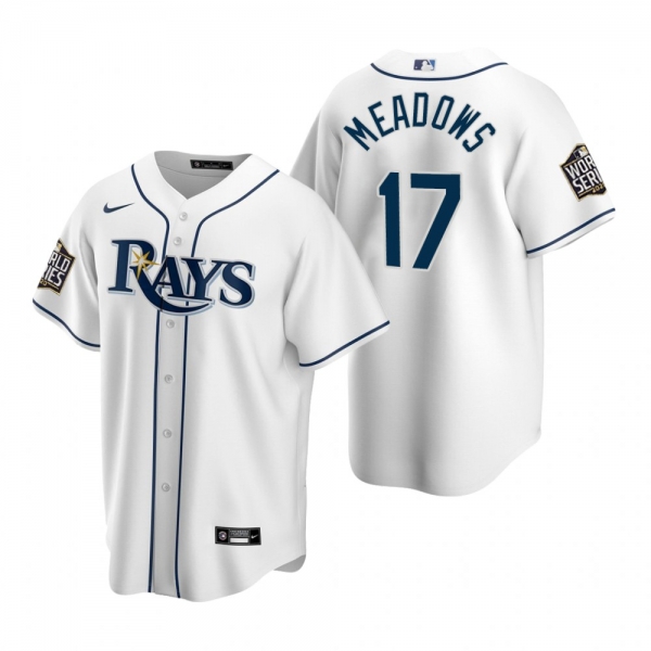 Tampa Bay Rays Austin Meadows White 2020 World Series Replica Jersey