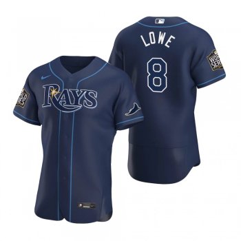 Men's Tampa Bay Rays Brandon Lowe Nike Navy 2020 World Series Authentic Jersey