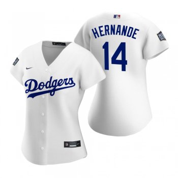 Women's Los Angeles Dodgers Enrique Hernandez White 2020 World Series Replica Jersey