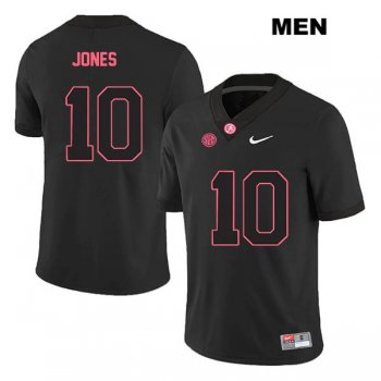 Mac Jones no. 10 Legend Mens Stitched Black Nike Authentic Alabama Crimson Tide College Football Jersey