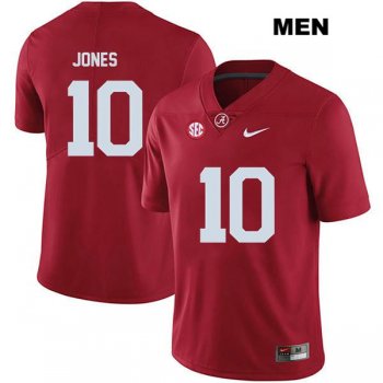 Legend Mac Jones no. 10 Nike Mens Stitched Red Authentic Alabama Crimson Tide College Football Jersey