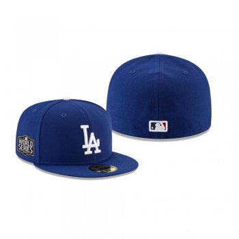 Los Angeles Dodgers Royal 2020 World Series Participant Sidepatch 59FIFTY Fitted Hat