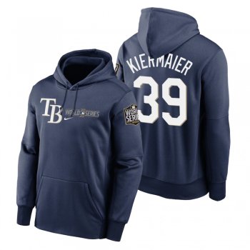 Tampa Bay Rays Kevin Kiermaier Navy 2020 World Series Authentic Collection Hoodie