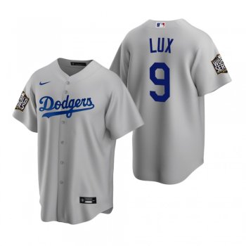 Los Angeles Dodgers Gavin Lux Gray 2020 World Series Replica Jersey