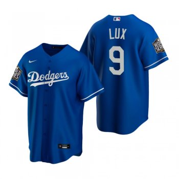 Los Angeles Dodgers Gavin Lux Royal 2020 World Series Replica Jersey