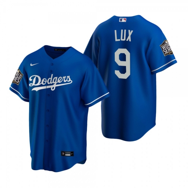 Los Angeles Dodgers Gavin Lux Royal 2020 World Series Replica Jersey