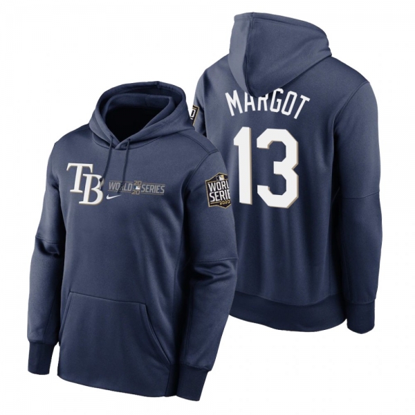 Tampa Bay Rays Manuel Margot Navy 2020 World Series Authentic Collection Hoodie