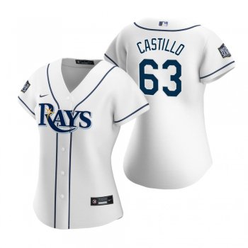 Women's Tampa Bay Rays Diego Castillo White 2020 World Series Replica Jersey