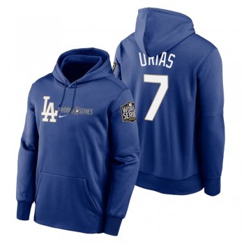 Los Angeles Dodgers Julio Urias Royal 2020 World Series Authentic Collection Hoodie