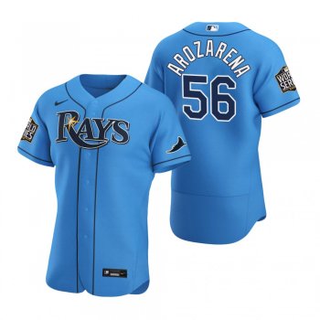 Men's Tampa Bay Rays Randy Arozarena Nike Light Blue 2020 World Series Authentic Jersey