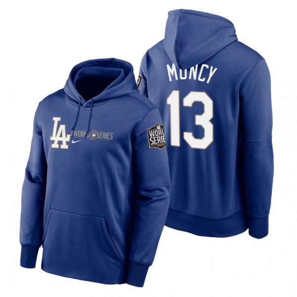 Los Angeles Dodgers Max Muncy Royal 2020 World Series Authentic Collection Hoodie