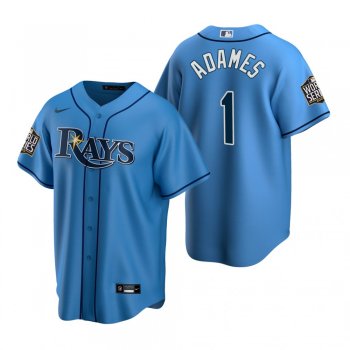 Men's Tampa Bay Rays Willy Adames Light Blue 2020 World Series Replica Jersey