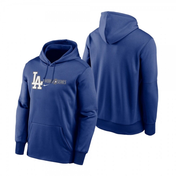 Los Angeles Dodgers Royal 2020 World Series Authentic Collection Pullover Hoodie