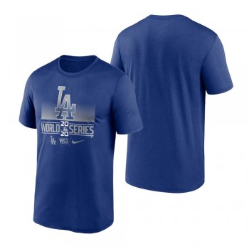 Los Angeles Dodgers Royal 2020 World Series Gradient T-Shirt