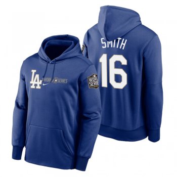 Los Angeles Dodgers Will Smith Royal 2020 World Series Authentic Collection Hoodie