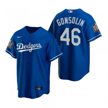 Los Angeles Dodgers Tony Gonsolin Royal 2020 World Series Replica Jersey