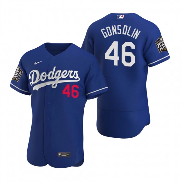 Men's Los Angeles Dodgers Tony Gonsolin Nike Royal 2020 World Series Authentic Jersey