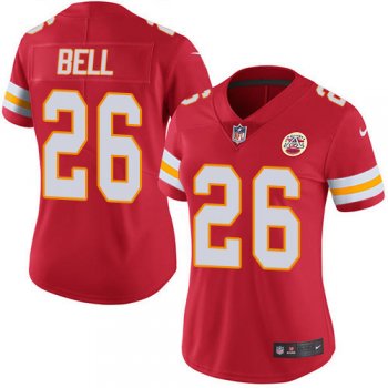 Women's Nike Chiefs #26 Le'Veon Bell Red Team Color Stitched NFL Vapor Untouchable Limited Jersey