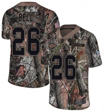 Youth Nike Chiefs #26 Le'Veon Bell Camo Stitched NFL Limited Rush Realtree Jersey