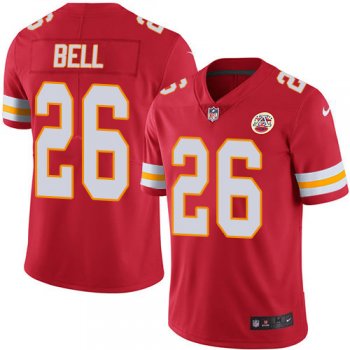 Youth Nike Chiefs #26 Le'Veon Bell Red Team Color Stitched NFL Vapor Untouchable Limited Jersey