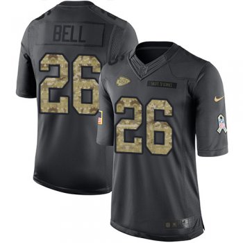 Youth Nike Chiefs #26 Le'Veon Bell Camo Stitched NFL Limited 2018 Salute To Service Jersey