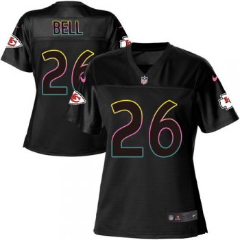 Women's Nike Chiefs #26 Le'Veon Bell Black NFL Fashion Game Jersey