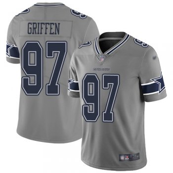 Youth Nike Cowboys #97 Everson Griffen Gray Stitched NFL Limited Inverted Legend Jersey