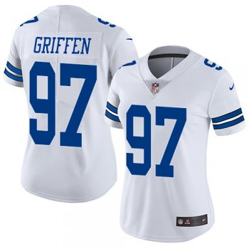 Women's Nike Cowboys #97 Everson Griffen White Stitched NFL Vapor Untouchable Limited Jersey