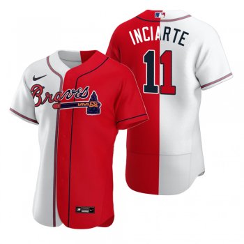 Atlanta Braves Ender Inciarte Nike White Red Authentic Split Jersey