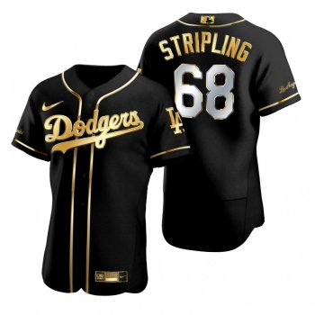 Los Angeles Dodgers Ross Stripling Nike Black Golden Edition Authentic Jersey