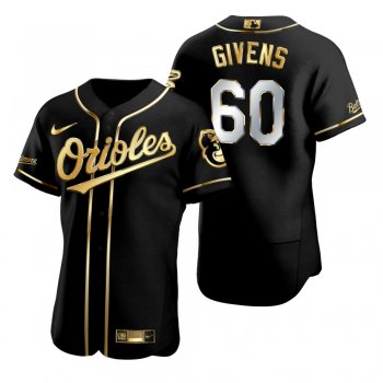 Baltimore Orioles Mychal Givens Nike Black Golden Edition Authentic Jersey