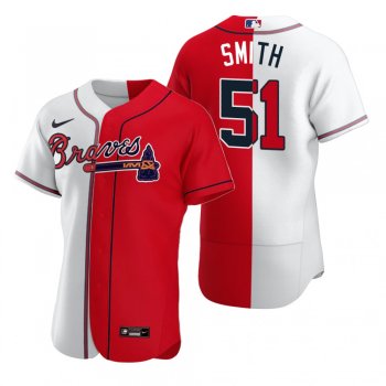 Atlanta Braves Will Smith Nike White Red Authentic Split Jersey