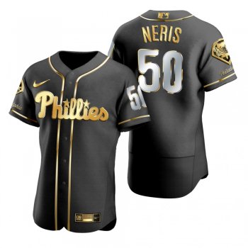 Philadelphia Phillies Hector Neris Nike Black Golden Edition Authentic Jersey