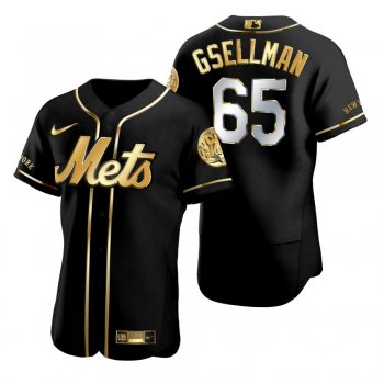 New York Mets Robert Gsellman Nike Black Golden Edition Authentic Jersey