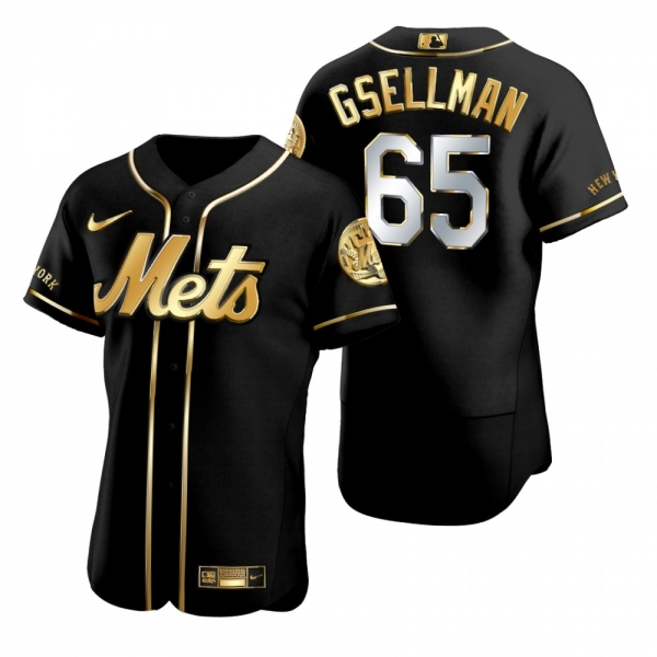 New York Mets Robert Gsellman Nike Black Golden Edition Authentic Jersey