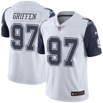 Youth Nike Cowboys #97 Everson Griffen White Stitched NFL Limited Rush Jersey