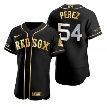 Boston Red Sox Martin Perez Nike Black Golden Edition Authentic Jersey